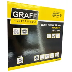 Serra Circular C/ Pastilha de Metal Duro P/ Madeira 16''24D (579,0023) - Graff Vantage 