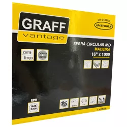 Serra Circular C/ Pastilha de Metal Duro P/ Madeira 16x100D (579,0028) - Graff Vantage 