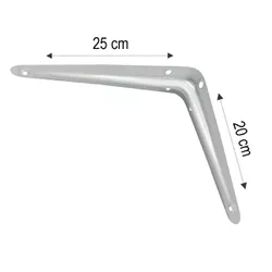 Kit Suporte De Prateleira - Cantoneira - 20 X 25 Cm 47,0003 (Com 6 Unidades) - Nord