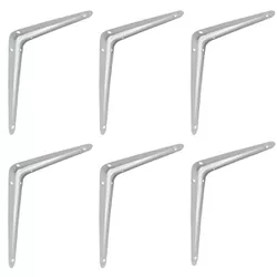 Kit Suporte De Prateleira - Cantoneira - 20 X 25 Cm 47,0003 (Com 6 Unidades) - Nord