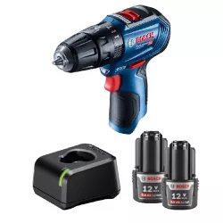 Furadeira De Impacto Brushless 12V Sem Fio Com Carregador e 2 Baterias (GSB 12v-30) - Bosch
