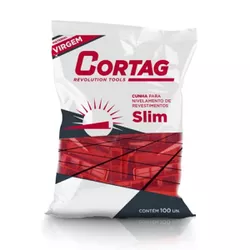 Cunha Para Nivelamento de Pisos Com 100 Unidades SLIM (61538) - Cortag