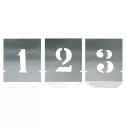 Jogo Algarismo Chapa Vazada 100mm - 10 Peças (136,0005) - Noll