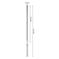 Broca para concreto Bosch EXPERT SDS Max-8X Diâmetro16 x 400 x 540 mm
