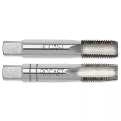 Jogo de Macho Manual HSS - BSW 1/12'' - 12FPP DIN351 Com 2 Peças (22,0111) - Rocast