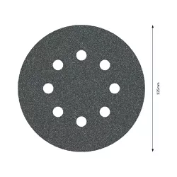Disco de Lixa Com Velcro 125mm - GR. 100 Com 5 Peças (2608605116) - Bosch