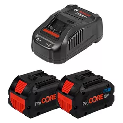 Kit Carregador Rápido e 2 Baterias Procore 18V - 8,0AH (GAL 1800 CV) - Bosch