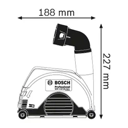 Aspirador de pó p/ esmerilhadeiras GDE 115/125 FC-T Bosch 
