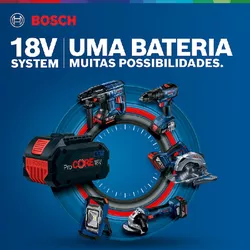 Parafusadeira Furadeira Impacto Bosch GSB 18V-50 18V Brushless 2 baterias e maleta