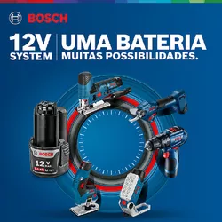 Serra Tico-Tico a Bateria Bosch GST 12V-70, 12V, com Coletor de pó, sem Bateria e sem Carregador