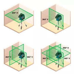 Nível a laser GLL 3-80 G, 120 m, 360º, em maleta - Bosch 