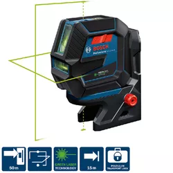 Nivelador de Linhas Verdes 50m com Pontos GCL 2-50 G Bosch