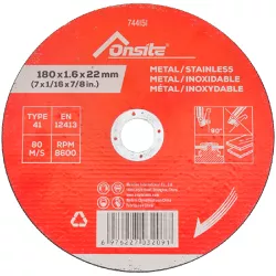 Kit Disco de Corte Deep Cut 7'' x 1.6mm Com 200 Unidades (744151) - Onsite