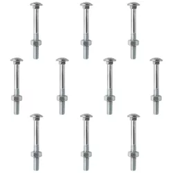 Kit Parafuso Francês Com Porca 3/8'' x 7'' - 53,0027 (Com 10 Unidades) - Nord