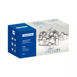 Jogo de Panelas Solar em Inox Com Fundo Triplo 6 Peças (65510/200) - Tramontina