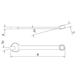 Chave Combinada 22mm (44650/122) - Tramontina Pro