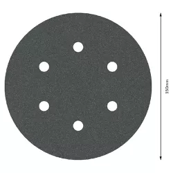 Disco de Lixa 150mm GR.180 F355 Com 5 Unidades (2608605127) - Bosch