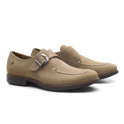 Sapato Masculino Monk Strap Bege Wedge - RITUCCI