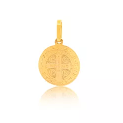 Medalha De São Bento 15mm Em Ouro 18k - P328 - RIZZI JOIAS