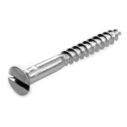 Parafuso Madeira Fenda Simples Auto Atarrachante Cabeça Chata 3,2x25mm - Conjunto com 20un 421596 - Romata Ferramentas e Máquinas