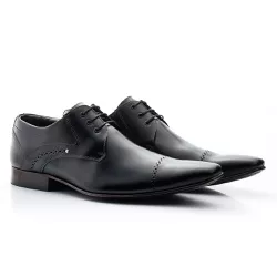 Sapato Sândalo Social Lincoln Black Cadarço - CALÇADOS SANDALO