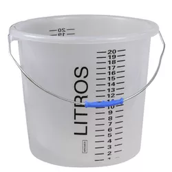 Balde Graduado 20 Litros Transparente 6681 Bremen - Santec