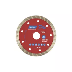 Disco De Corte Diamantado Turbo 110 X 22,2mm Norton - Santec