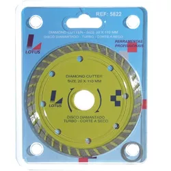 Disco De Corte Diamantado Turbo 110mm Ref-3731 Lotus - Santec