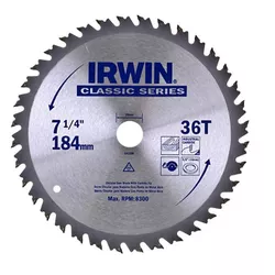 Disco De Serra Circular 7.1/4'' X 36dts Irwin - Santec