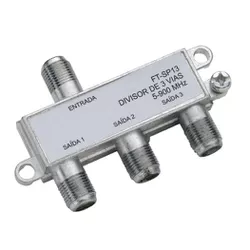 Divisor de Antena 1 x 3 Vias para Cabo Coaxial Primetech - Santec