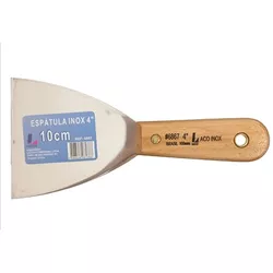 Espátula De Inox Cromada 4'' Pol 10cm Lotus - Santec