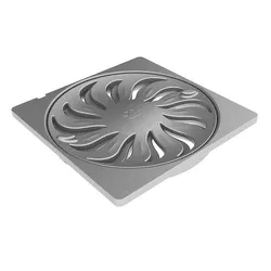 Grelha Quadrada Cinza 100mm Abre Fecha 27501516 Tigre - Santec