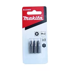 Jogo De Bits Phillips Ph2 25mm C/ 3 Peças B-23466 Makita - Santec