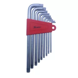 Jogo De Chave Torx Longa T-10 A T-50 Com 9 Peças 123069 Mtx - Santec
