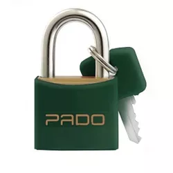 Cadeado de Latão Colorido 30mm Verde Pado - Santec