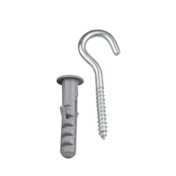 Gancho Com Bucha 10mm Kit Com 3 Peças 9Mc Eda - Santec