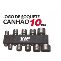 Jogo de Soquetes Canhão 5/32