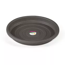Prato para Vaso Plástico 10cm Cinza PR6540-1 Primafer - Santec