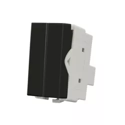 Módulo Interruptor Duplo Simples Linha Infinity Ebony Margir... - Santec