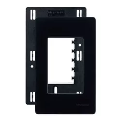 Placa 4 x 2 com Suporte 3 Postos Horizontais Linha Infinity ... - Santec