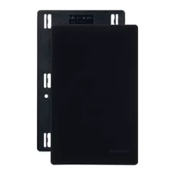Placa 4 x 2 Cega Linha Infinity Ebony Margirius - Santec