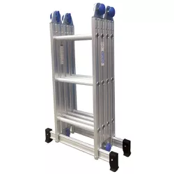 Escada De Aluminio Articulada 4 X 3 Multifuncional 12 Degrau - Santec
