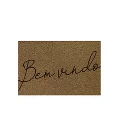 Capacho Vinil Light Bege 40 x 60cm Bem Vindo 017305BV1 Kapaz - Santec