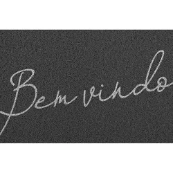 Capacho Vinil Light Cinza 40 x 60cm Bem Vindo 017301BV1 Kapa... - Santec