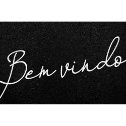 Capacho Vinil Light Preto 40 x 60cm Bem Vindo 017303BV1 Kapa... - Santec