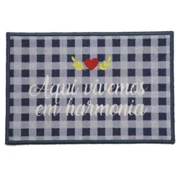 Tapete Clean Kasa Bem Vindo 40 x 60cm 1414024BVN Kapazi - Santec