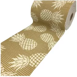 Tapete Antiderrapante Tropical Abacaxi Gold 43cm 0201ABG Kap... - Santec