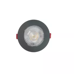 spot de led 5w preto redondo 3000k avants - Santec