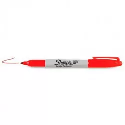 Marcador Caneta Ponta Fina Vermelho 1812766 Sharpie - Santec