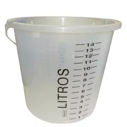 Balde Graduado 14 Litros Transparente 6104 Bremen - Santec